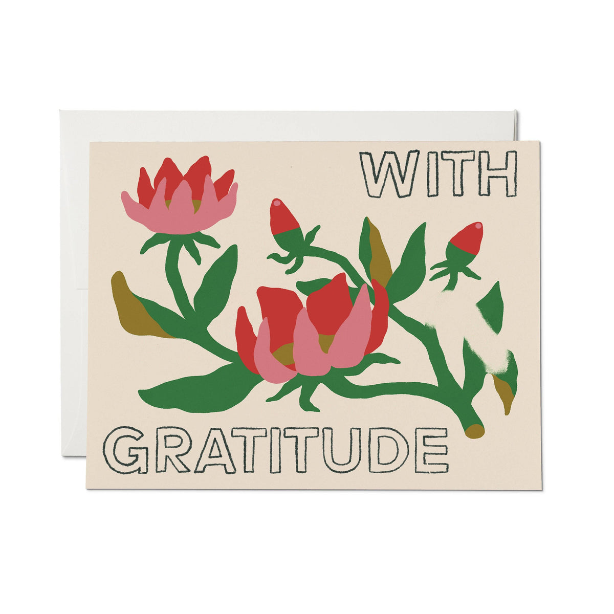 With Gratitude greeting card