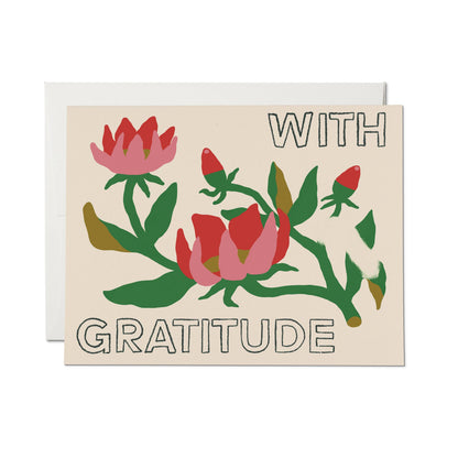 With Gratitude greeting card