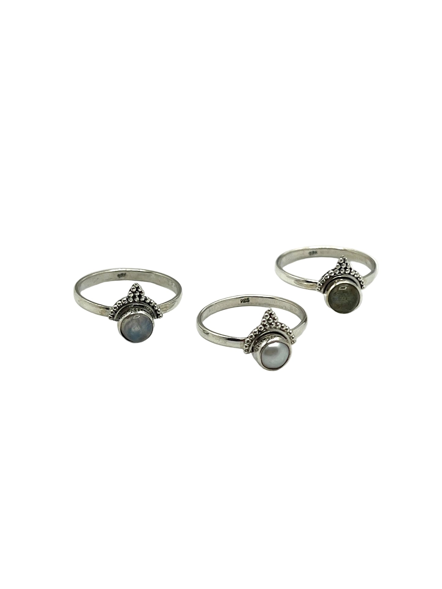 Bindi Circle Gemstone Rings