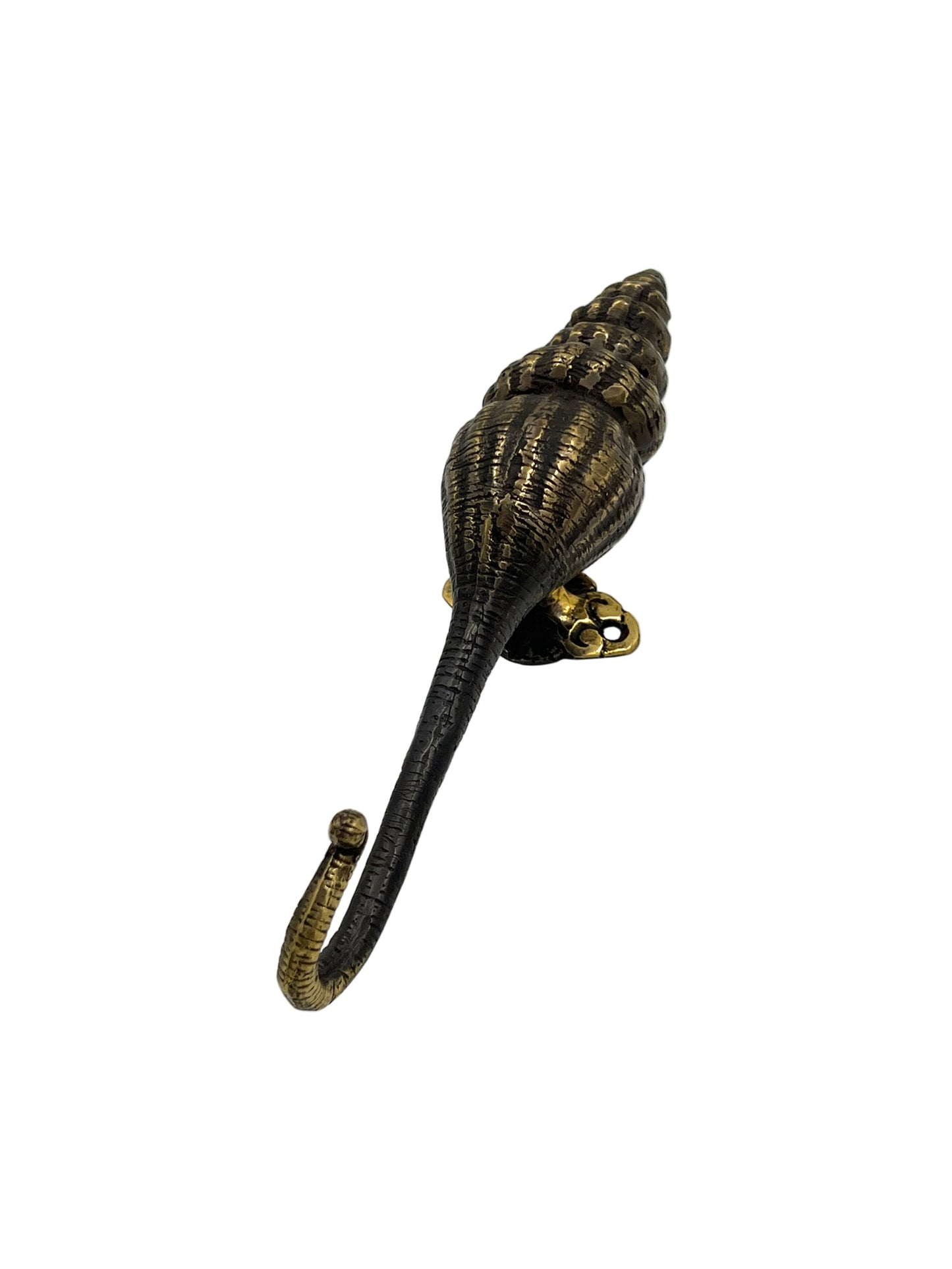 Bronze Spiral Shell Wall Hook