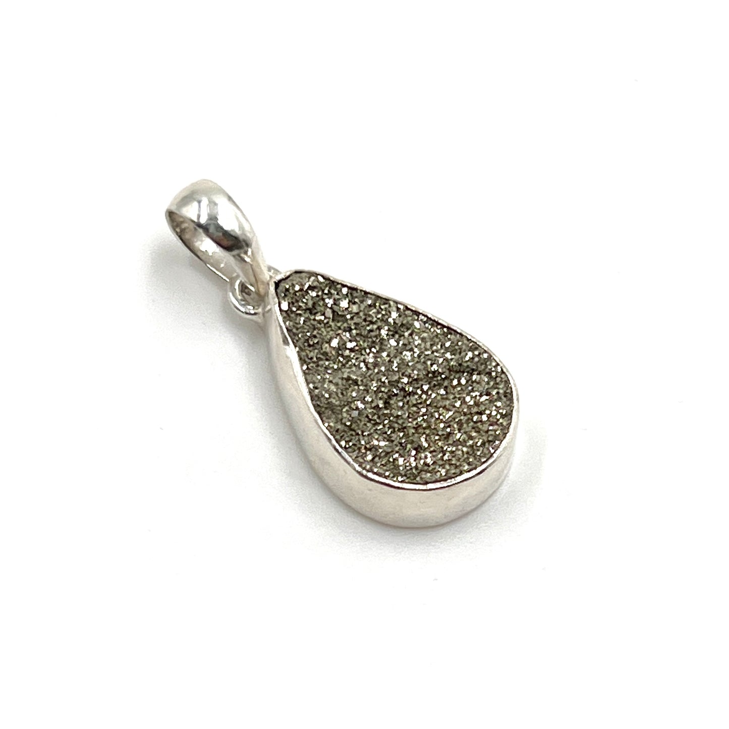 Spectro Pyrite Teardrop Pendants