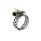 Amber Honey Comb Rings