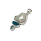Silver Pearl & Blue Topaz Pendants