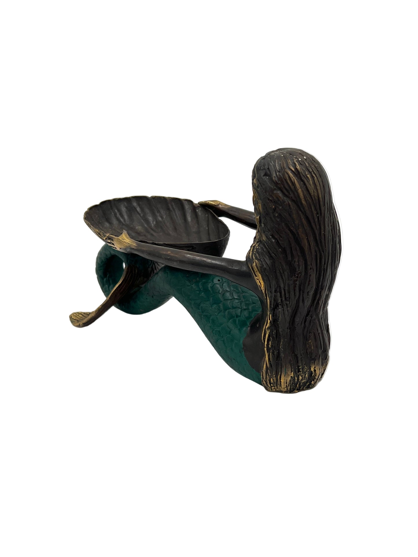 Oxidized Bronze Green Tail Mermaid