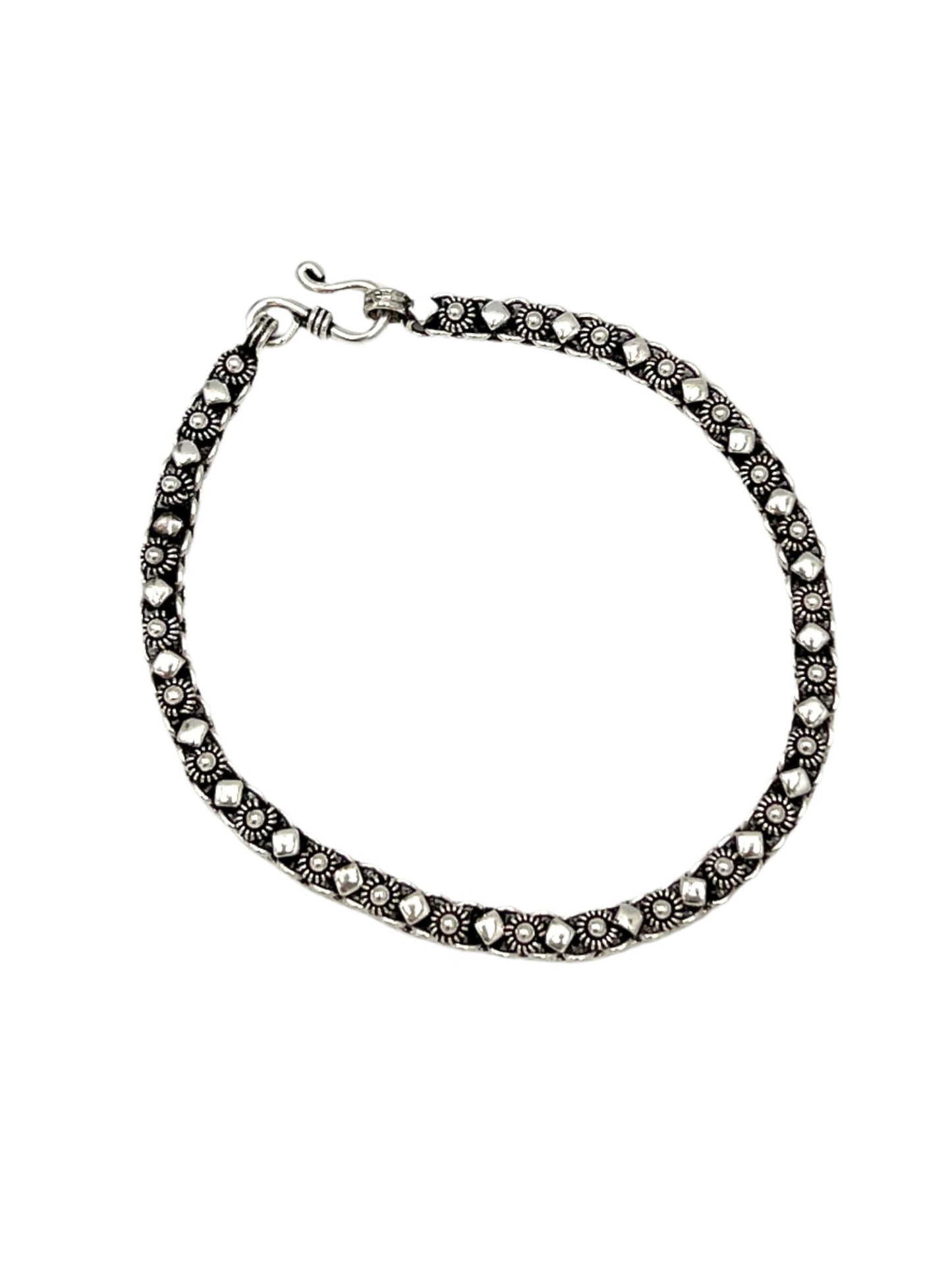 Sterling Silver Thai Cable Chain Bracelet