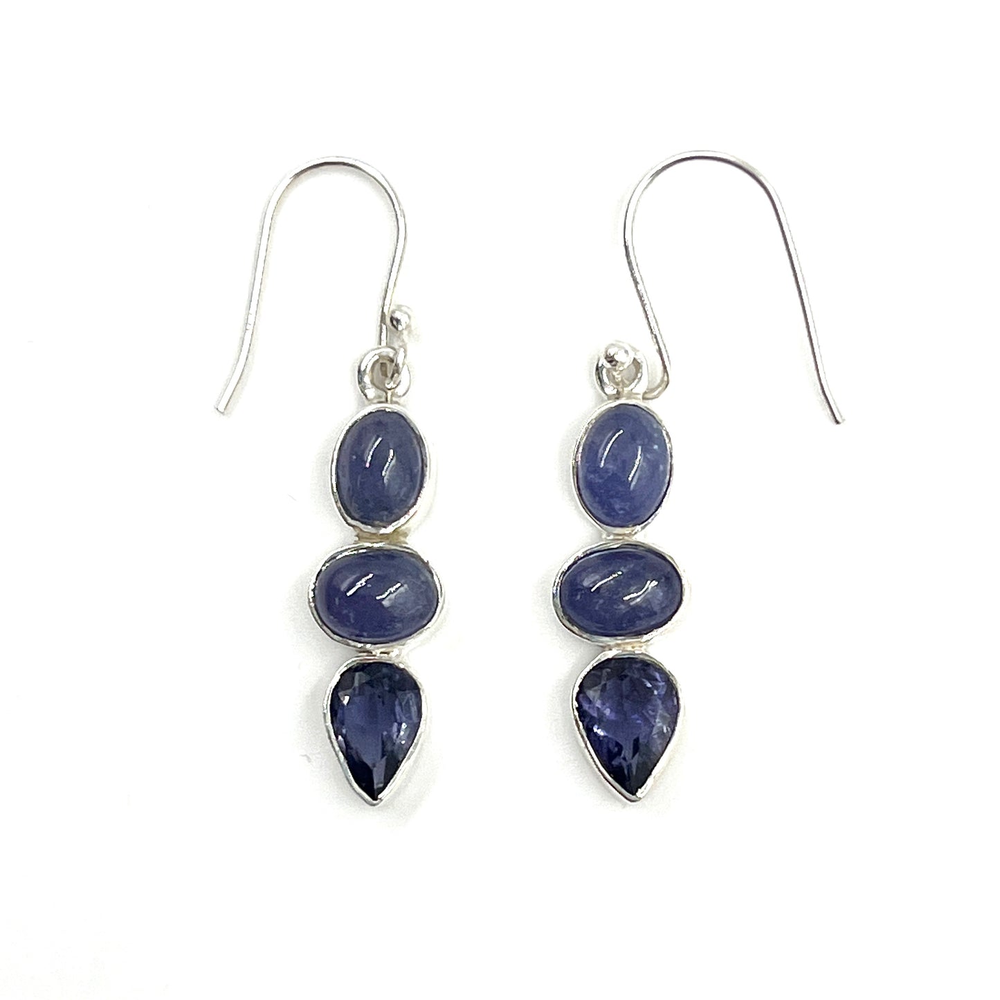 Sterling Silver Tanzanite Earrings