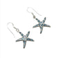 Sterling Silver Shell Starfish Earrings