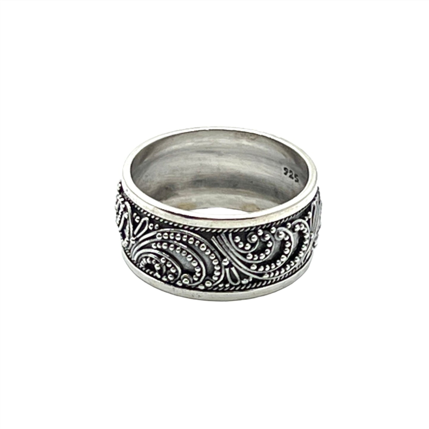 Sterling Silver Swirl Band Rings