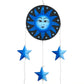Blue Sun & Moon Painted Mobile