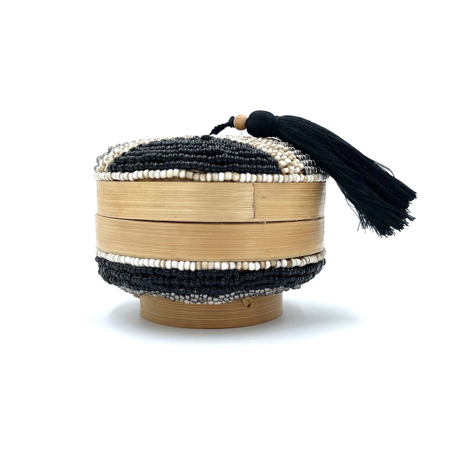 Bali Beaded Round Boxes