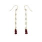 Sapphire & Ruby Gold Filled Earrings