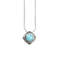 Sterling Silver Square Larimar Necklaces