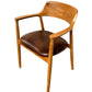 Leather Teakwood Arm Chair