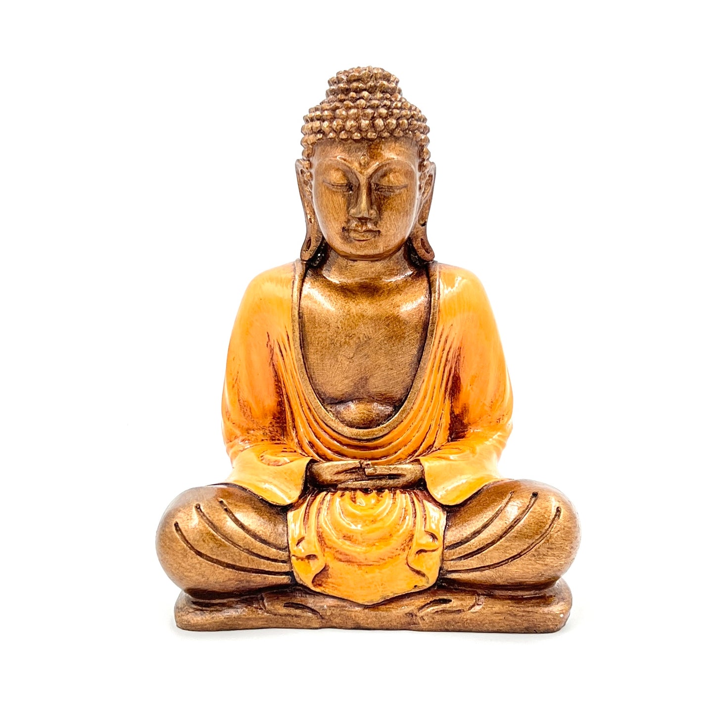 Hand Painted Resin Meditating Buddha Statues