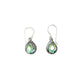 Sterling Silver Beaded Teardrop Abalone Earrings