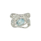 Sterling Silver Multi Gemstone Wavy Wrap Rings