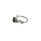 Faceted Oval Gemstone Vine Ring