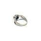 Wavy Blue Topaz Ring