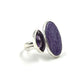 Sterling Silver Amethyst & Charoite Rings