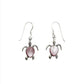 Sterling Silver Shell Sea Turtle Earrings