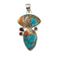 Spiny Oyster Shell Turquoise Pendants
