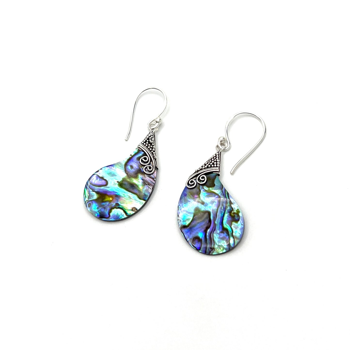 Sterling Silver Abalone Earrings