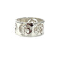 Sterling Silver Om Band Ring
