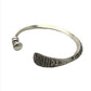 Sterling Silver Hilltribe Flat End Cuff Bracelet