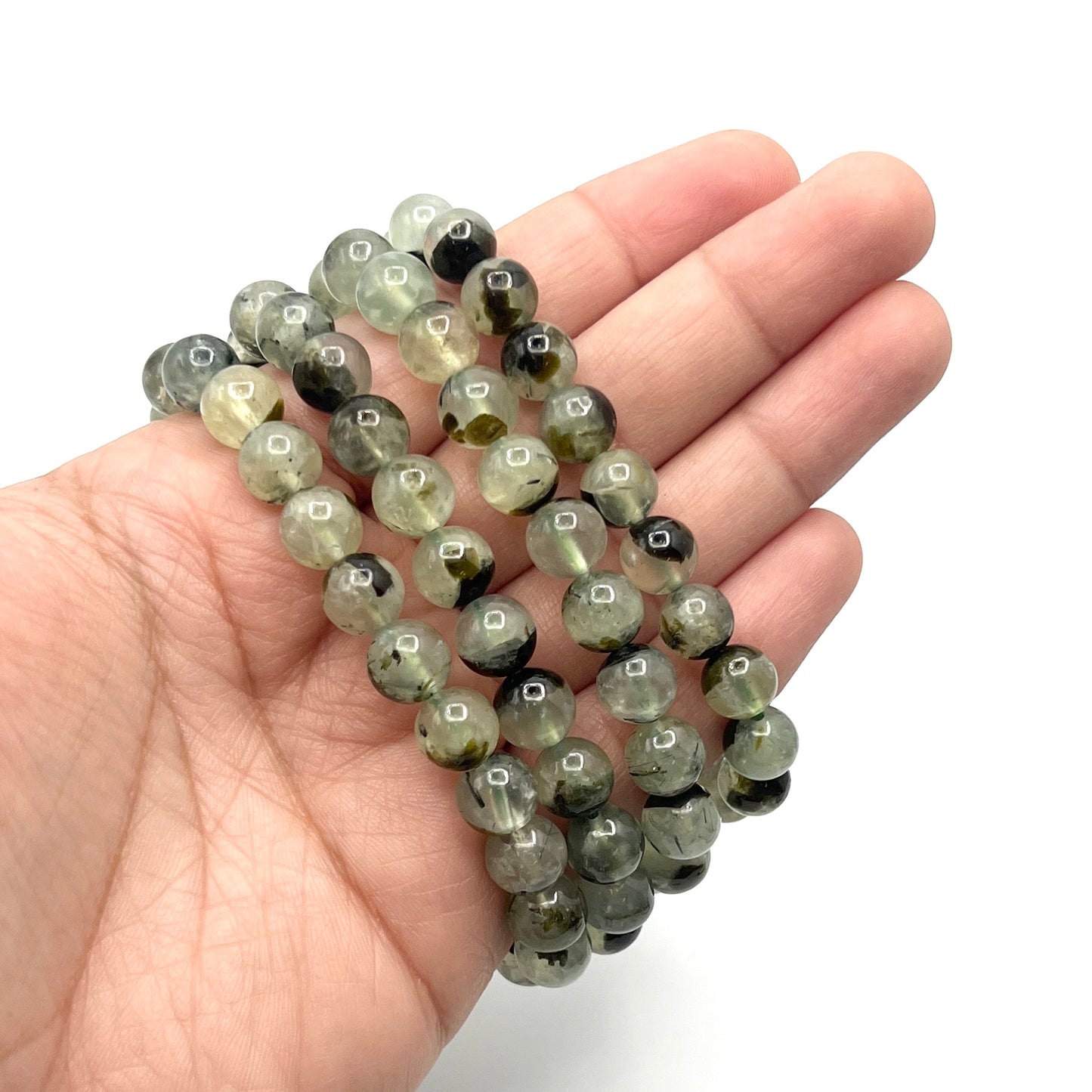 Prehnite & Epidote Stretchy Bracelets