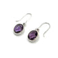 Sterling Silver Faceted Amethyst Earrings