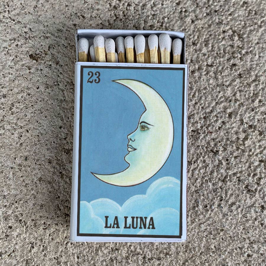 Loteria Luna Matchbox • Decorative Matches - Candle Acc