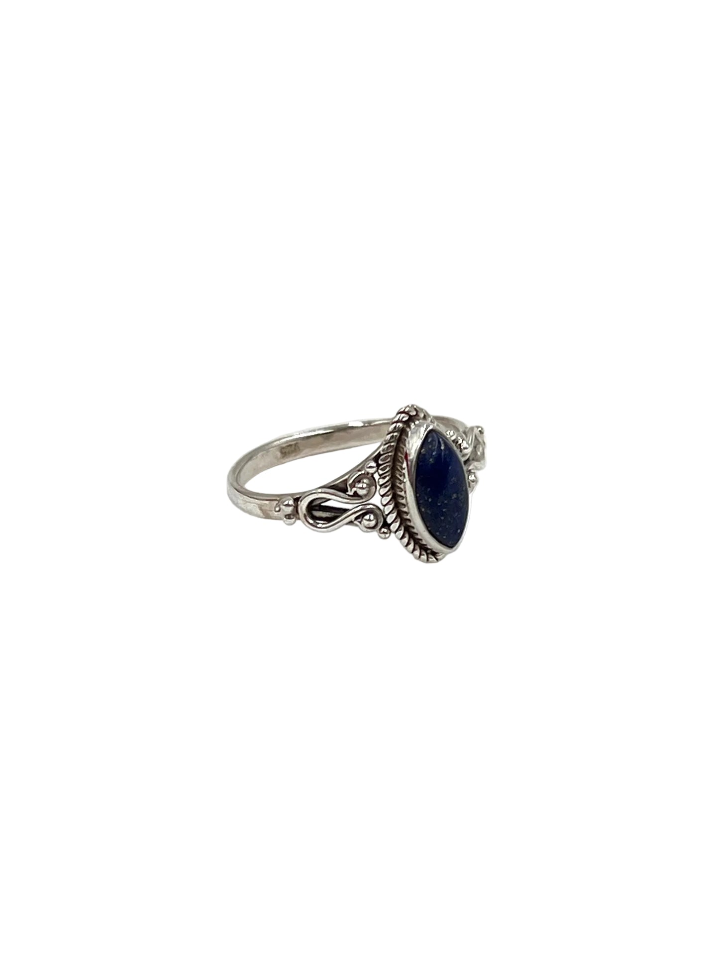 Lapis Lazuli Marquise Ring