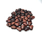 Red Tigers Eye Puffy Hearts
