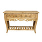 White Washed Teak Console Table