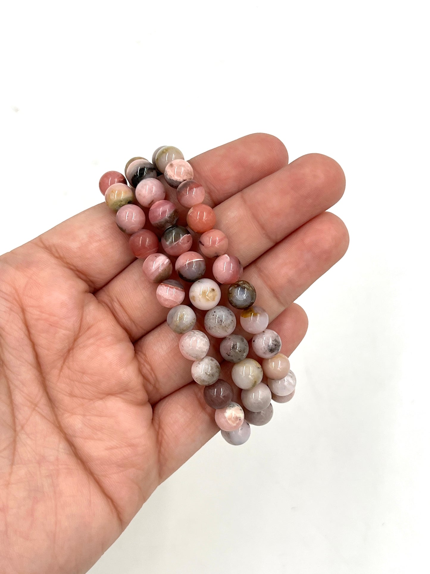 Pink Opal Stretchy Bracelets