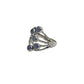 Multi Tanzanite Etched Ring