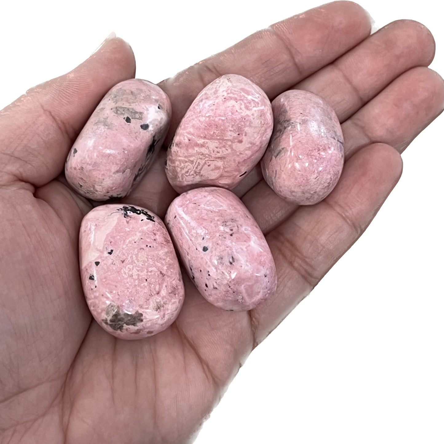 Large Rhodonite Tumbles | Light Pink