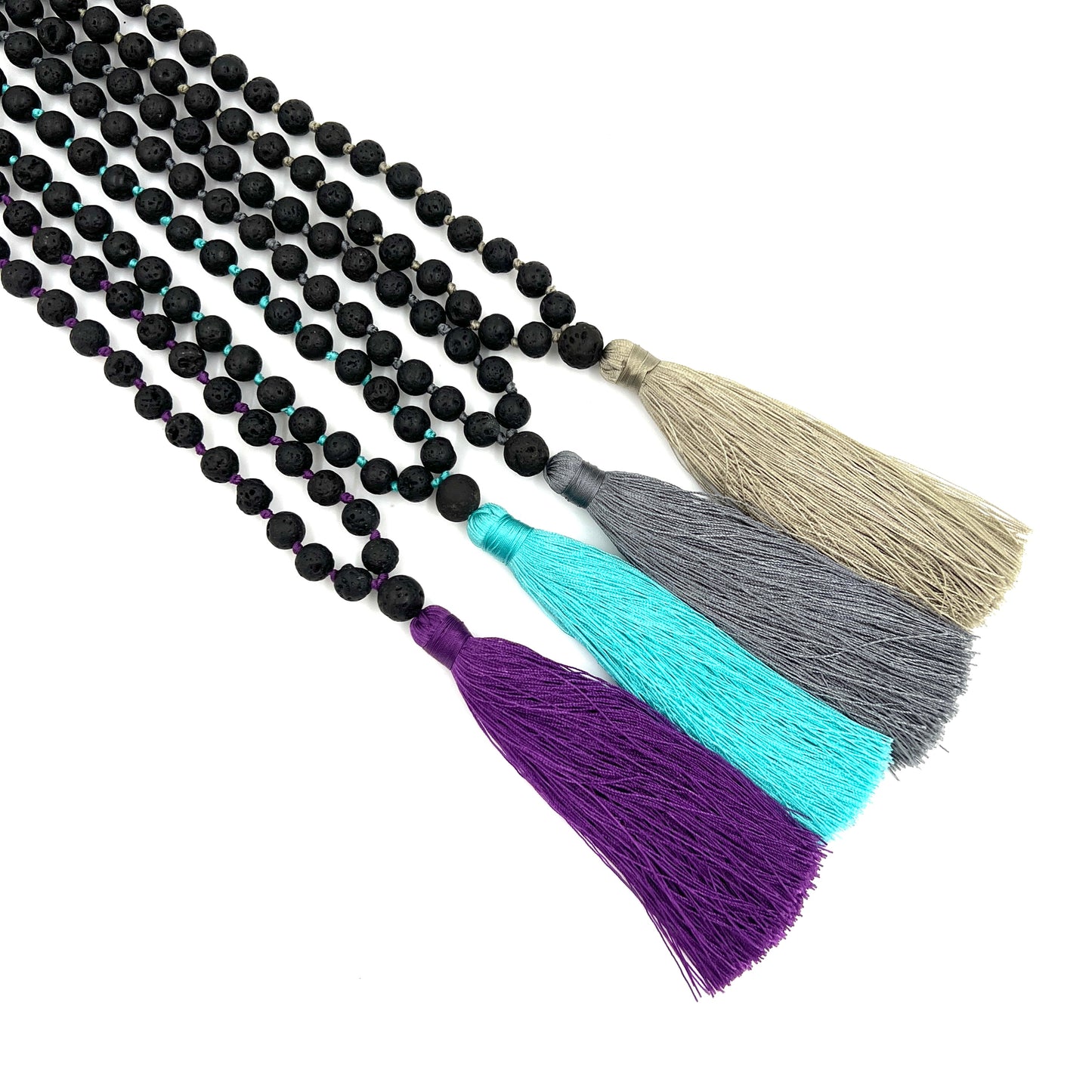 Lava Stone Tassel Malas