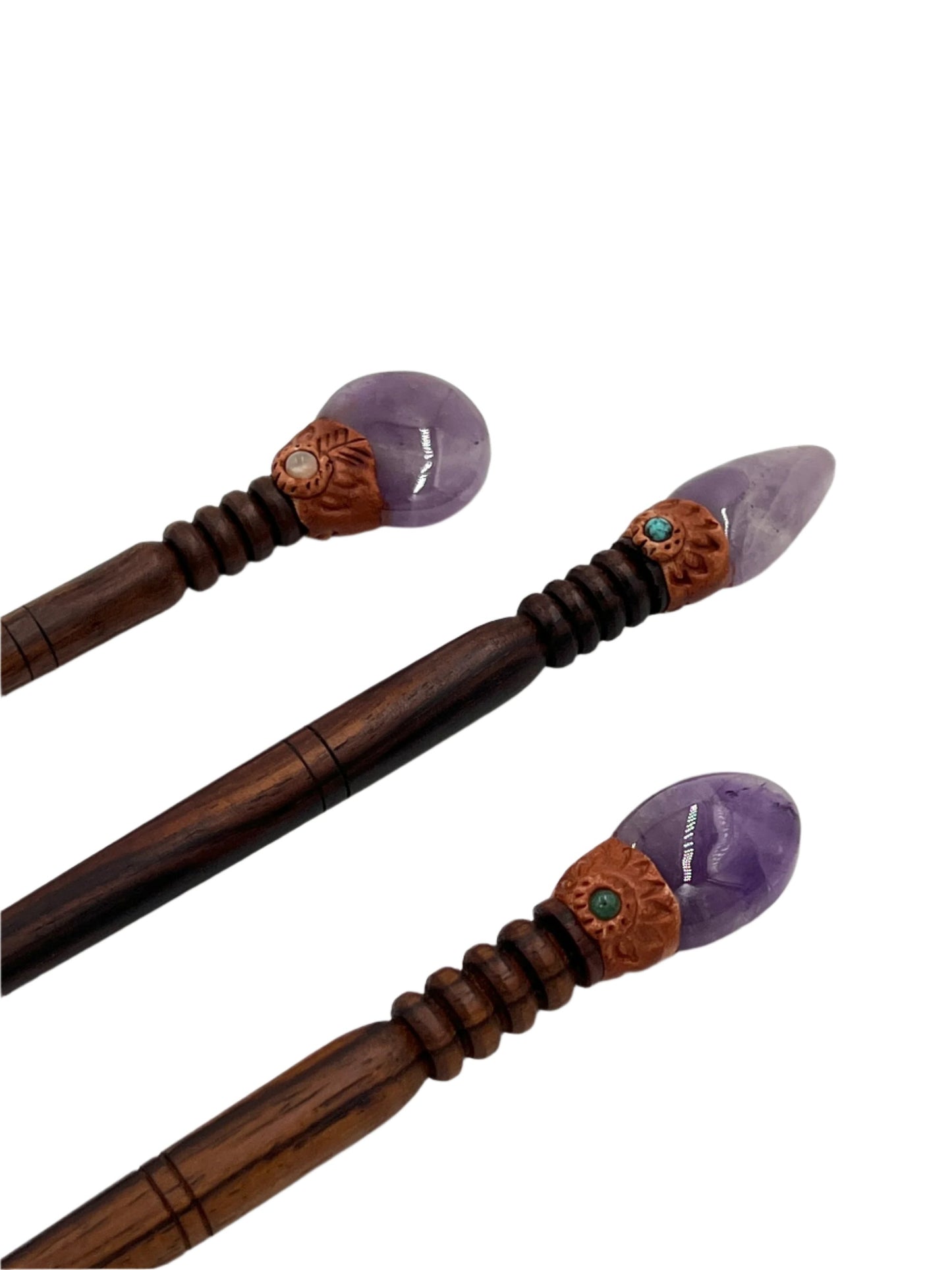 Handmade Gemstone Hair Sticks