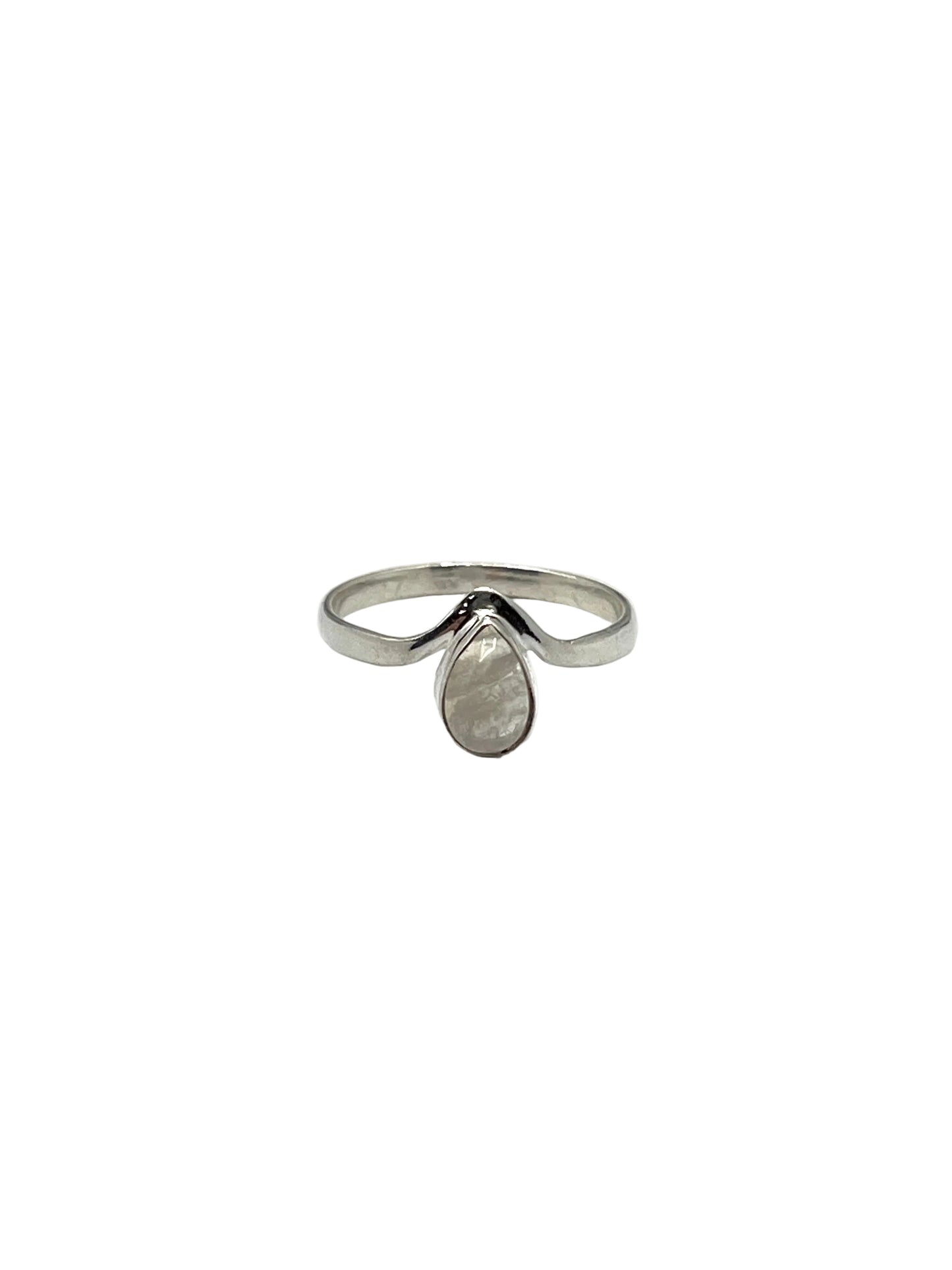 Teardrop Crown Gemstone Rings
