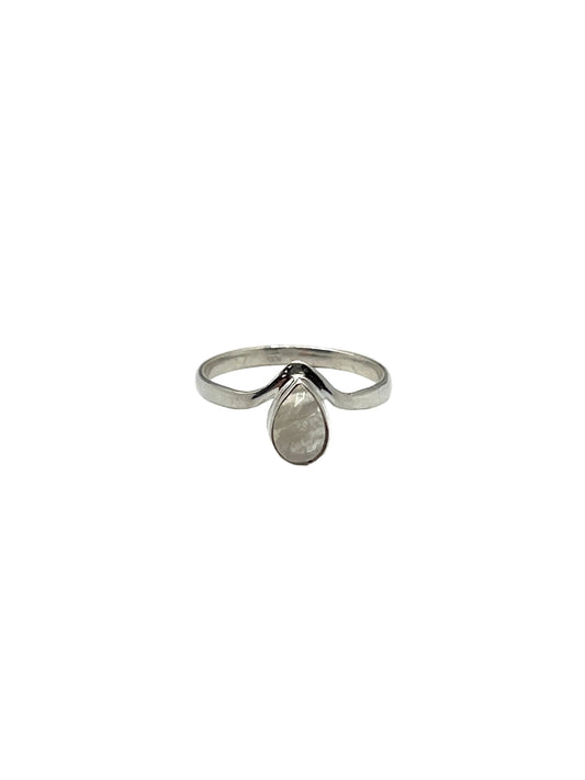 Teardrop Crown Gemstone Rings