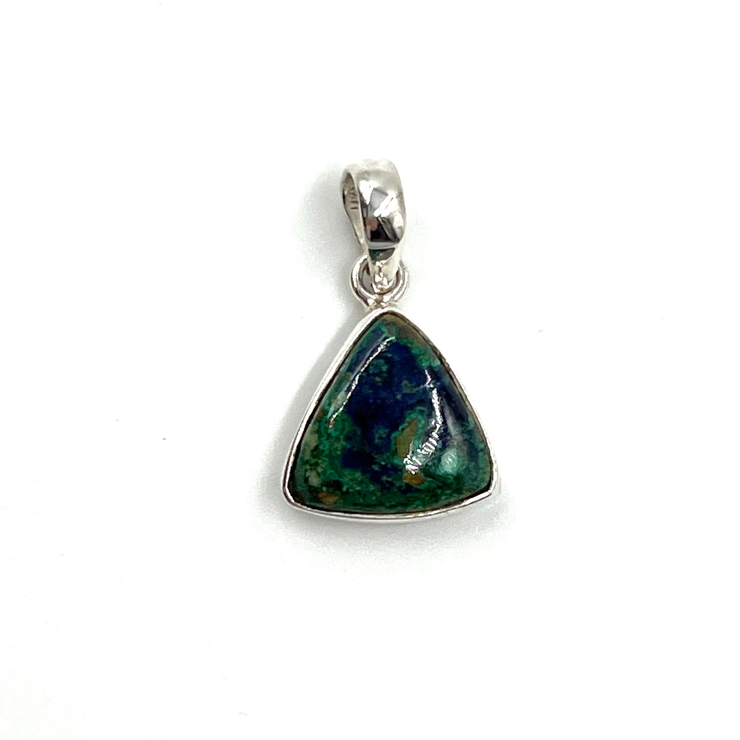 Sterling Silver Azurite Malachite Pendants