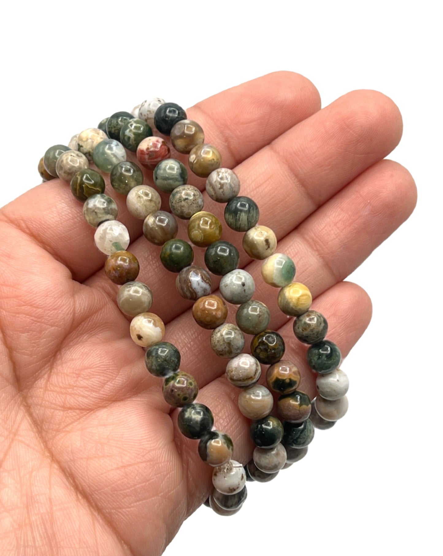 Ocean Jasper Beaded Bracelets