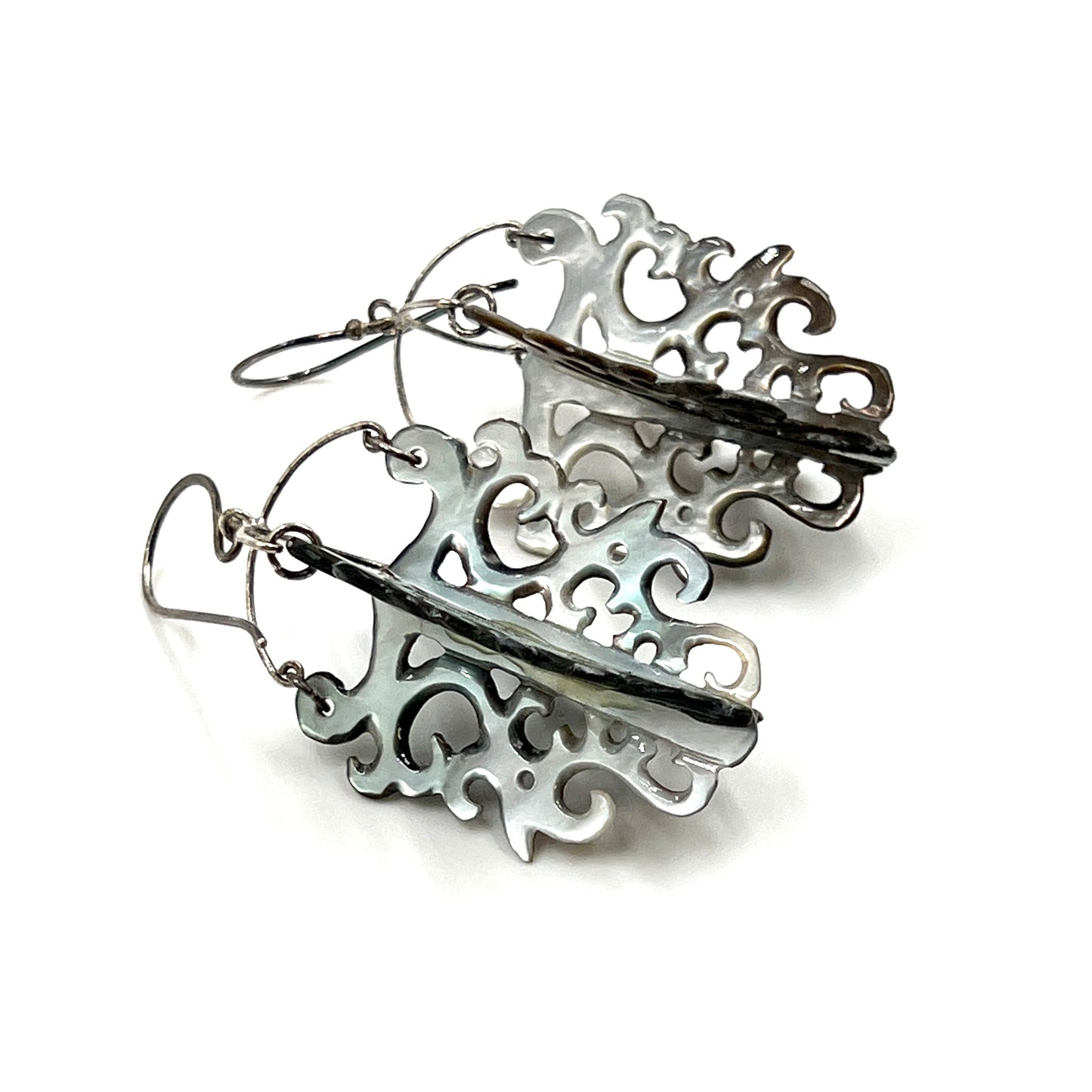 Sterling Silver Mother of Pearl Earrings