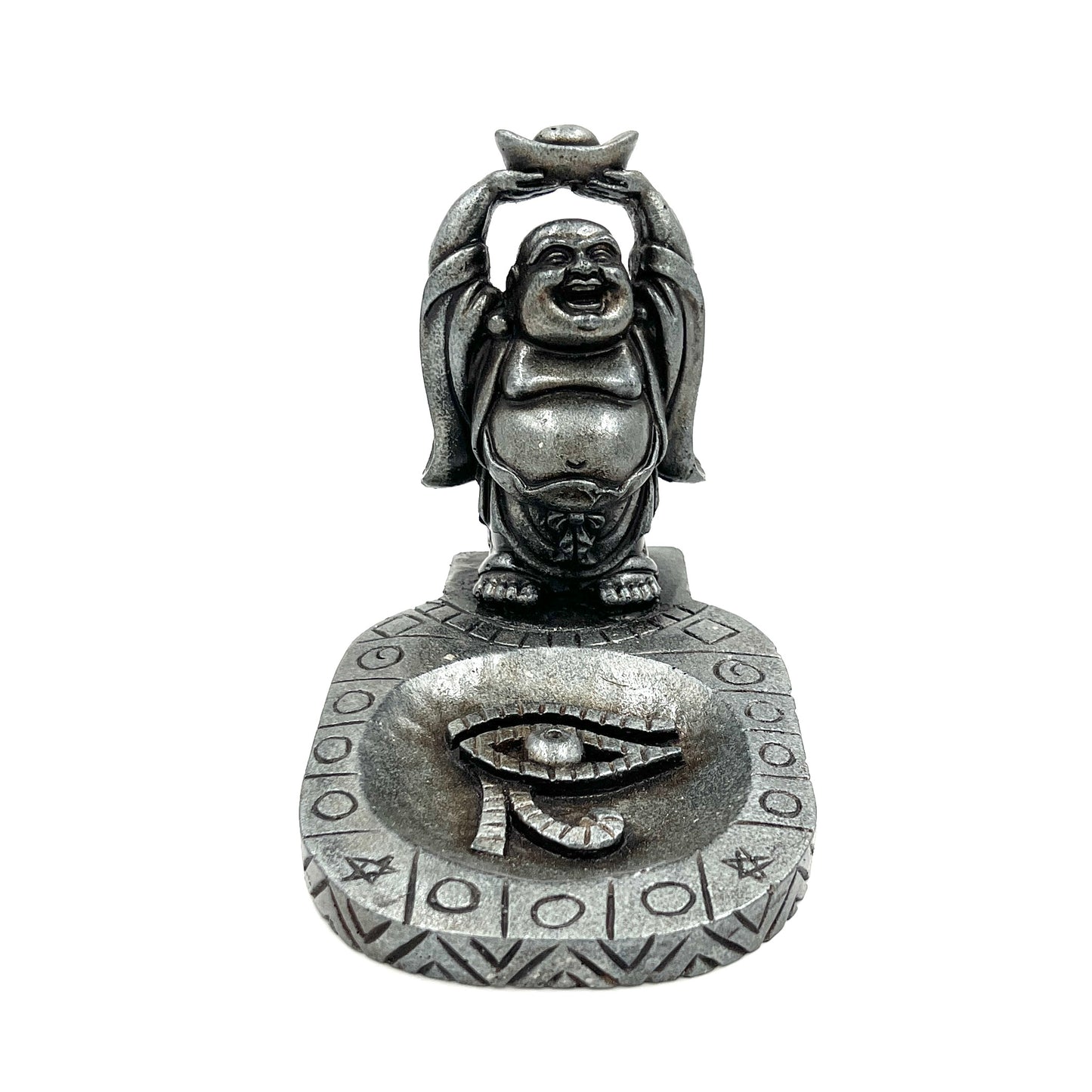 Happy Buddha & Eye of Horus Stick Incense Burner
