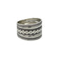 Sterling Silver Flat Braided Ring