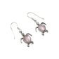 Sterling Silver Shell Sea Turtle Earrings