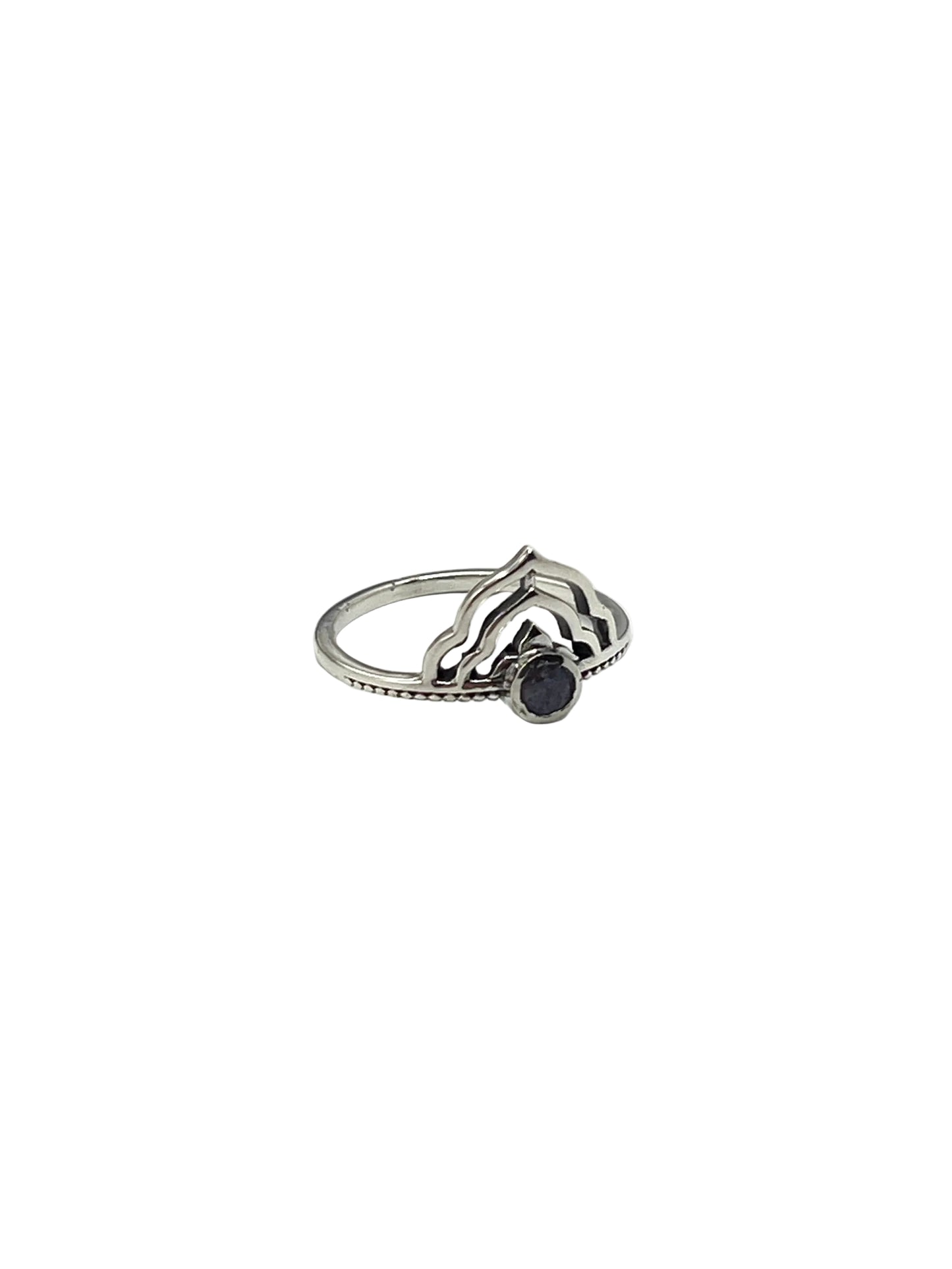 Lotus Crown Gemstone Rings