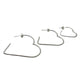 Sterling Silver Heart Hoop Earrings