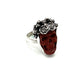 Bertha Skull Red Jasper Ring